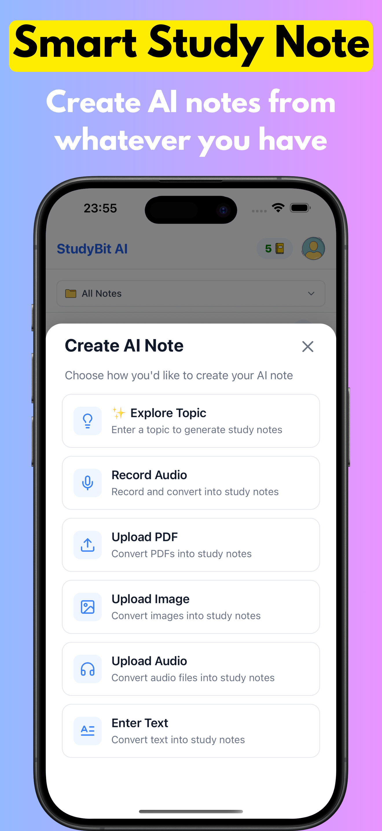 Create AI Study Notes